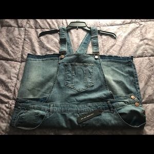 NWT Dollhouse Denim Jumper Dress - Plus Size